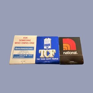3 Bank Vintage Unstruck Matchbooks TCF National Marquette Banks